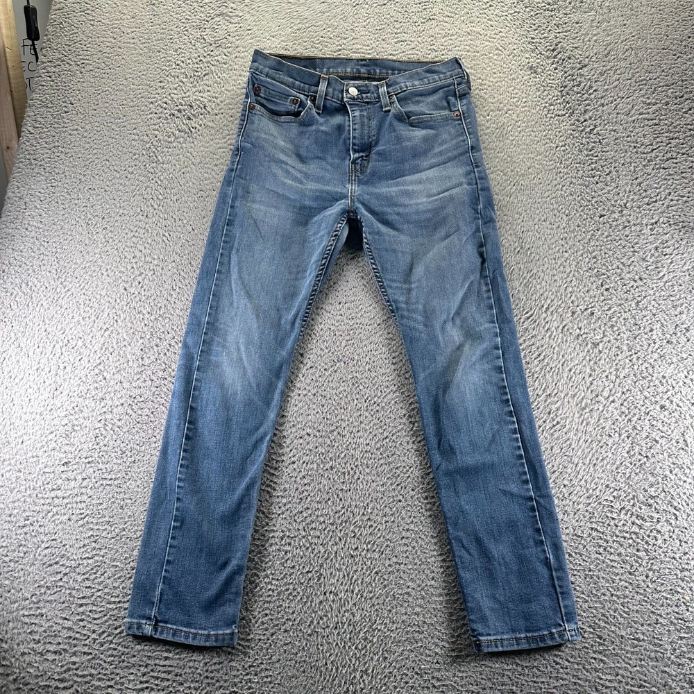 Levi's 510 Jeans Men's 30x28 Blue Cotton Denim Skinny Leg Workwear Faded Stretch